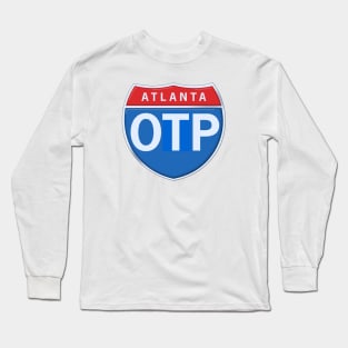 Atlanta Outside The Perimeter Road Sign Long Sleeve T-Shirt